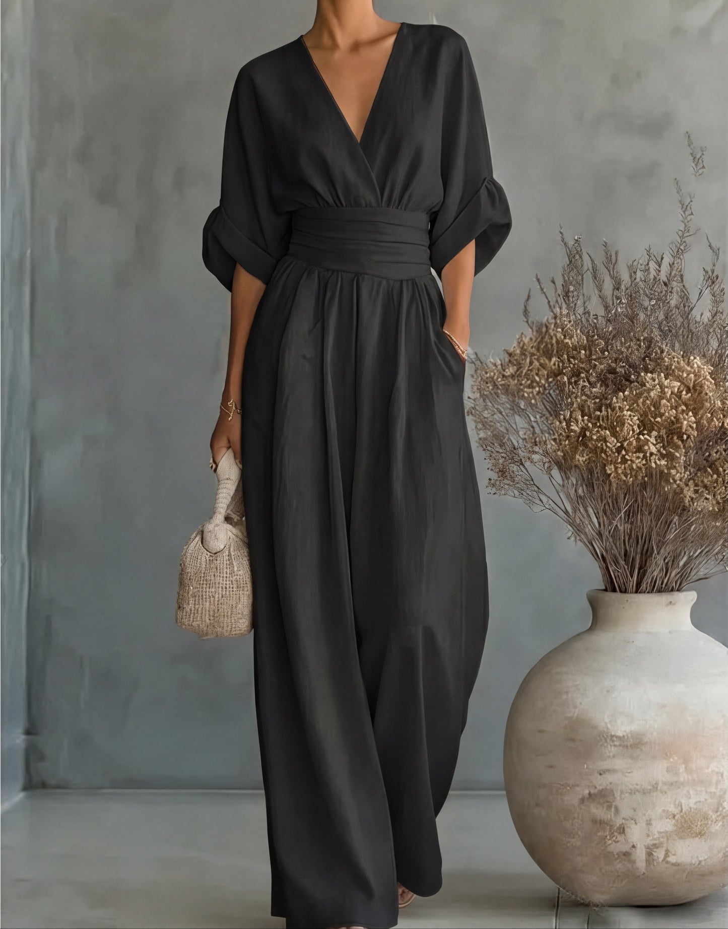 Josephine – Wide-Leg Belted Jumpsuit