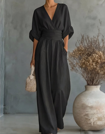 Josephine – Wide-Leg Belted Jumpsuit