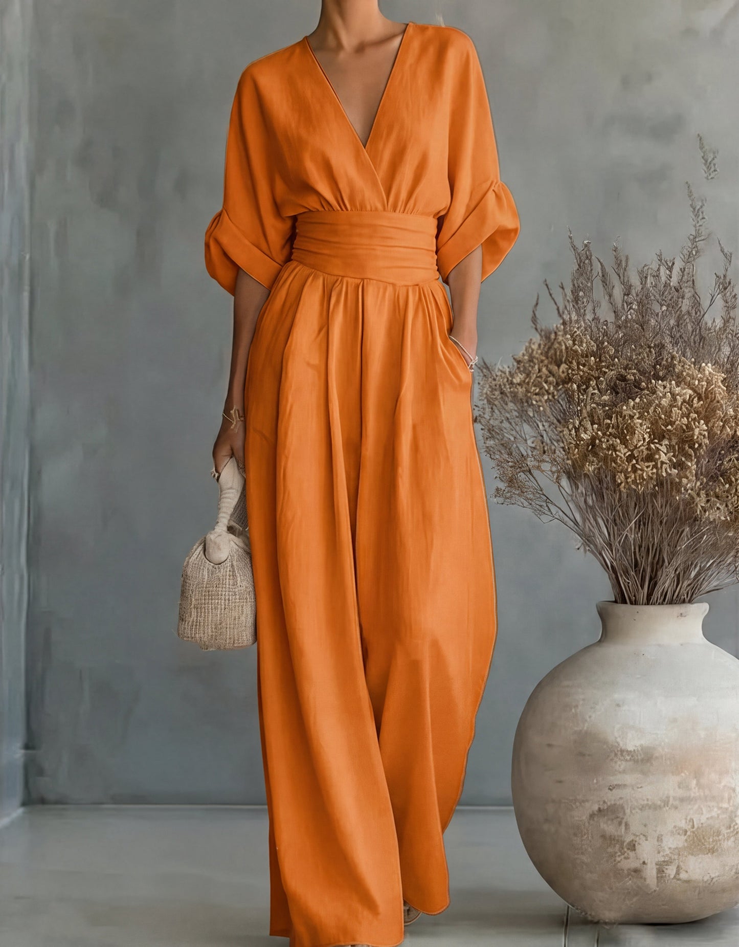Josephine – Wide-Leg Belted Jumpsuit