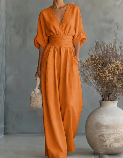 Josephine – Wide-Leg Belted Jumpsuit
