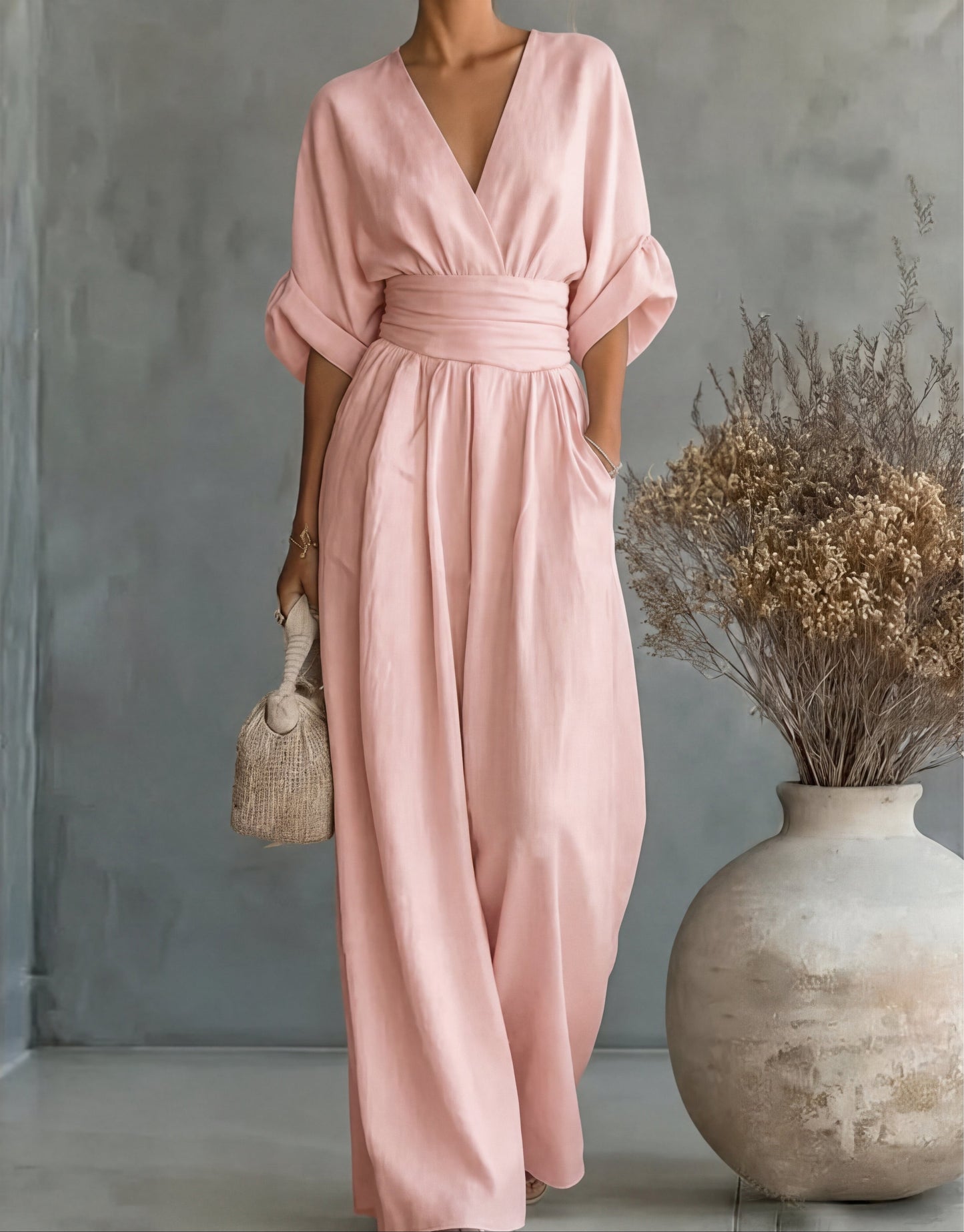 Josephine – Wide-Leg Belted Jumpsuit