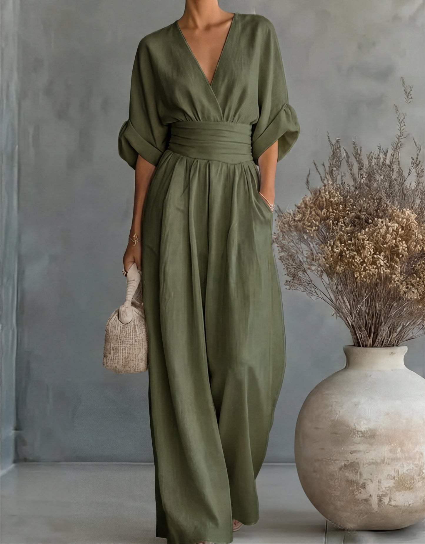 Josephine – Wide-Leg Belted Jumpsuit