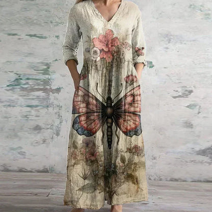 Pandora | Elegant Retro Maxi Dress