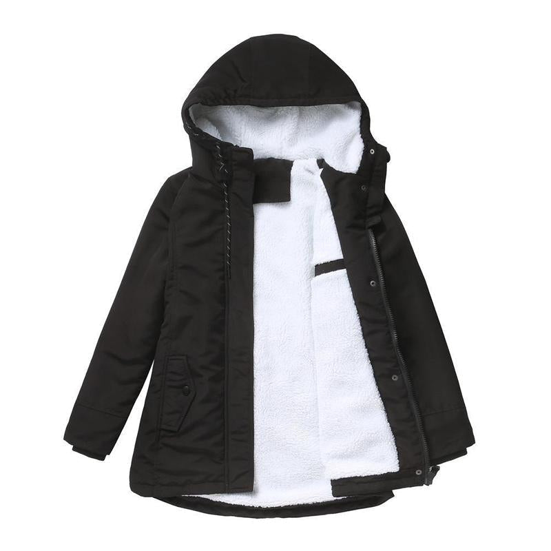 Glenda – Hooded Parka Coat with Fleece Lining