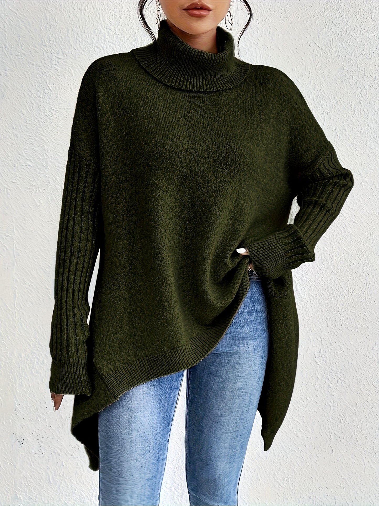 Jodi – Turtleneck Oversized Casual Jumper