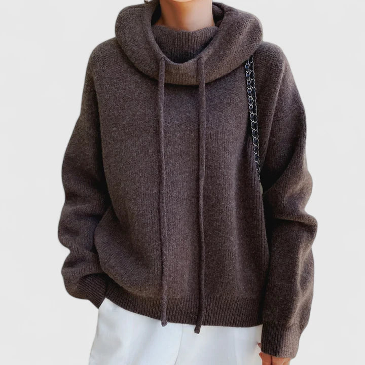 Glenda – Relaxed Knit Hooded Pullover