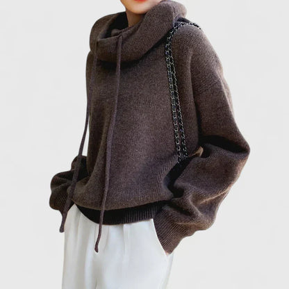 Glenda – Relaxed Knit Hooded Pullover