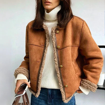 Sharlene – Cosy Faux-Shearling Lined Jacket