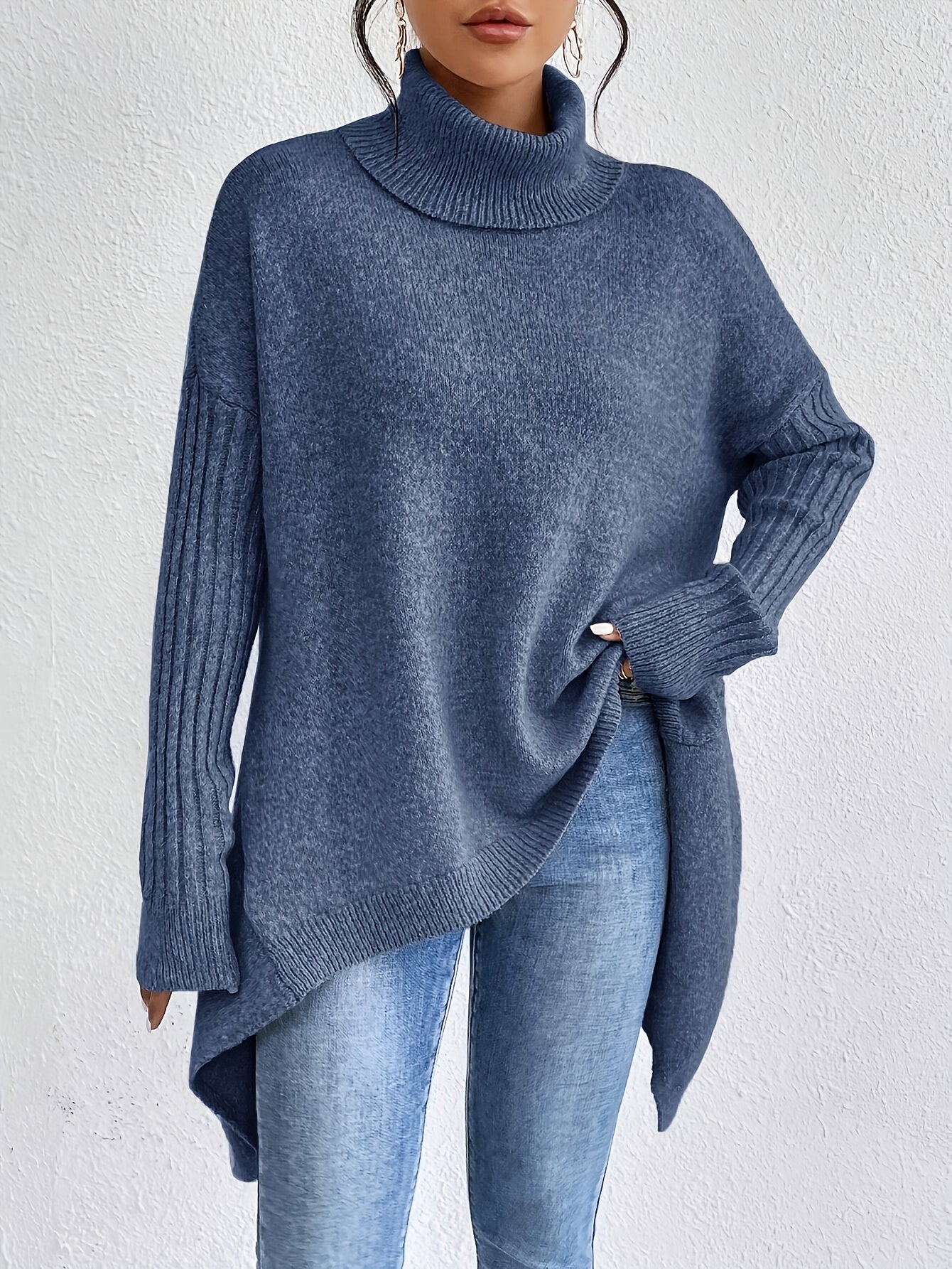 Jodi – Turtleneck Oversized Casual Jumper