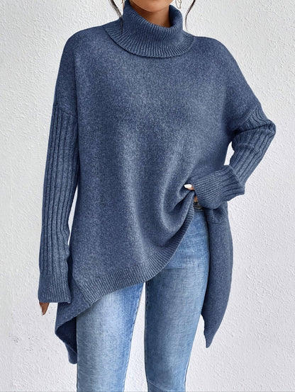 Karen – Oversized Turtleneck Knit Jumper