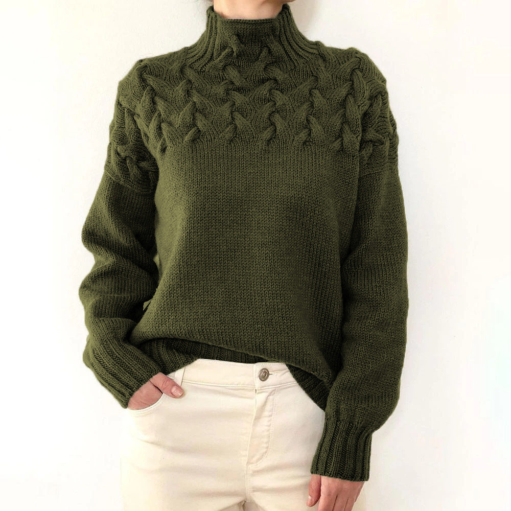 Myra – Cable Knit Turtleneck Jumper