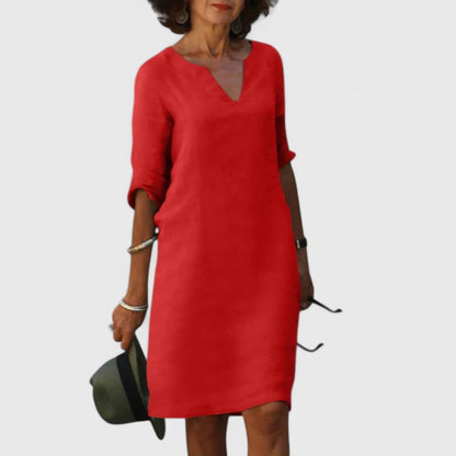 Hadassah | Comfortable V-Neck Dress