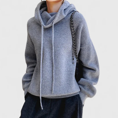 Glenda – Relaxed Knit Hooded Pullover