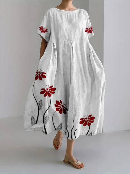 Matilda – Floral Print Relaxed Midi Dress