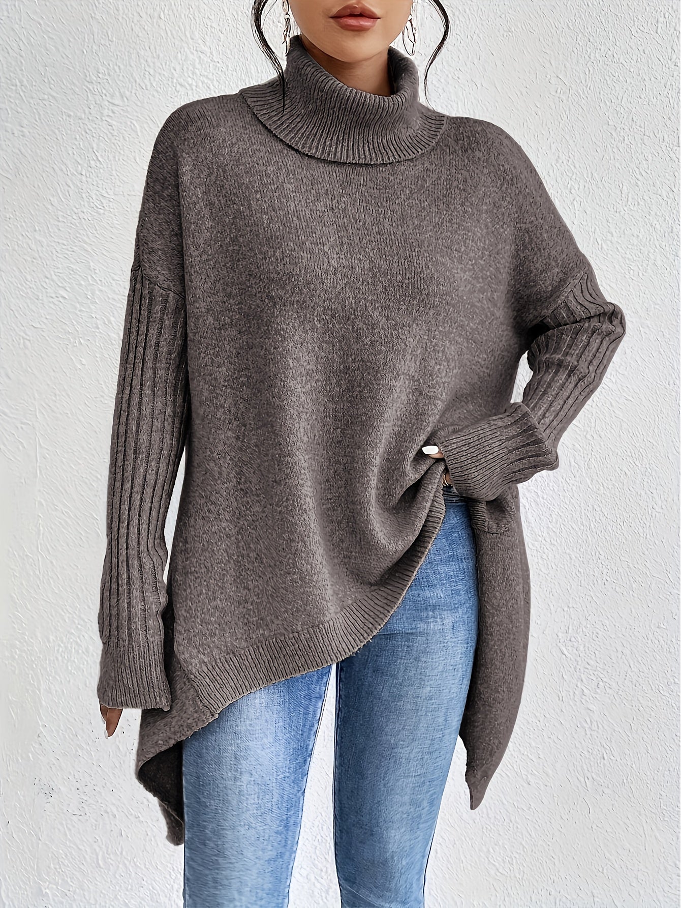 Jodi – Turtleneck Oversized Casual Jumper