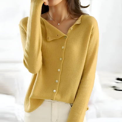 Joanne – Soft Knit Button-Front Cardigan