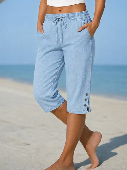 Lesley – Relaxed Calf-Length Capri Pants