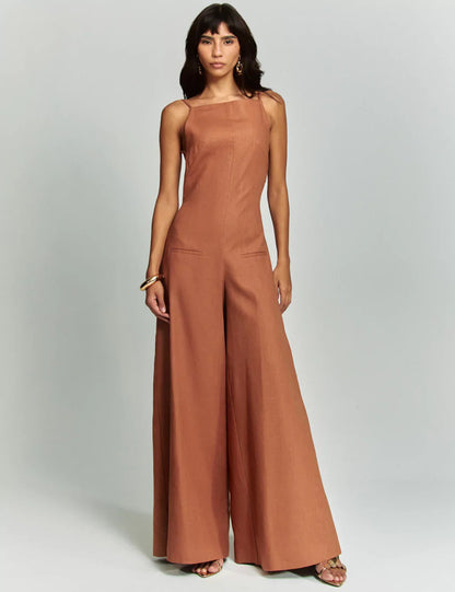 Phyllis – Wide-Leg Structured Elegant Jumpsuit