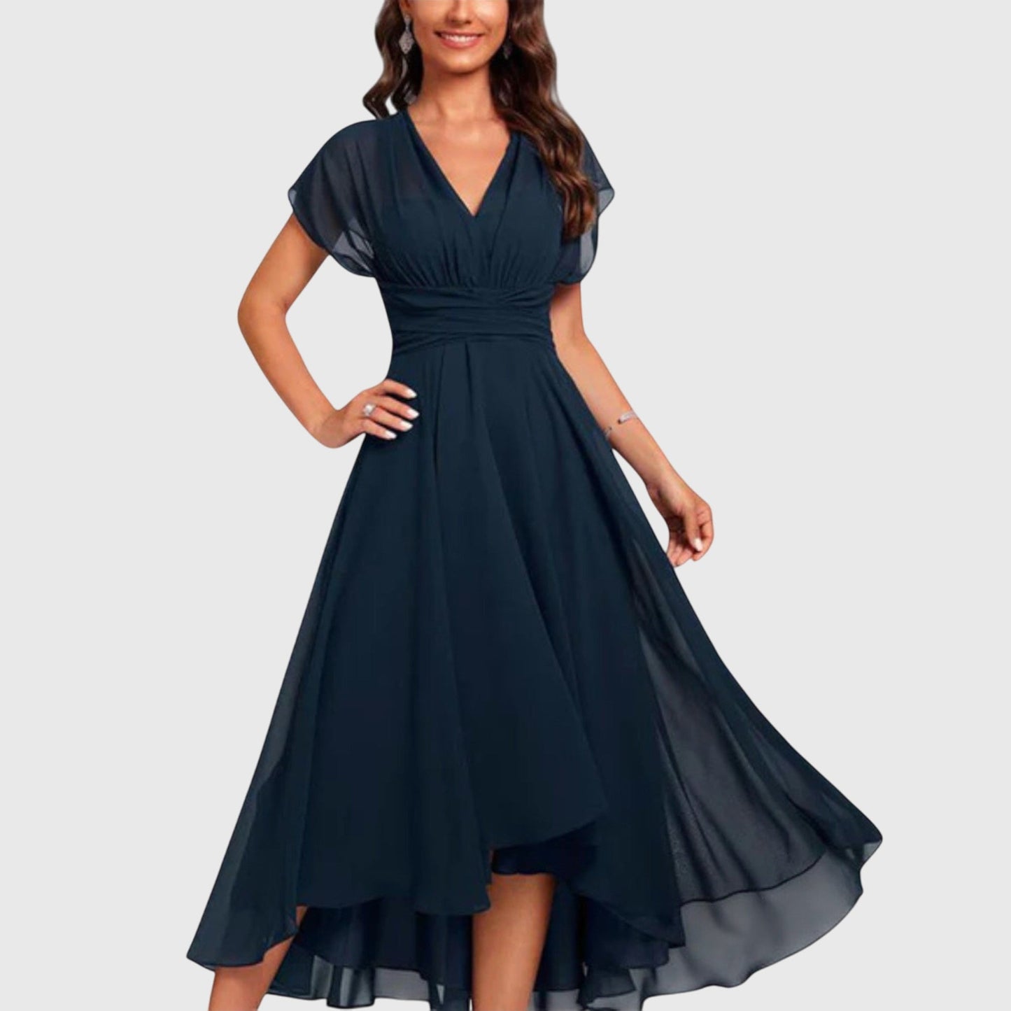 Mayzie | V-Neck a-Line Dress