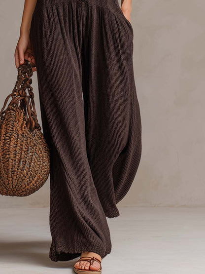 Annie – Relaxed Boho Button-Front Jumpsuit
