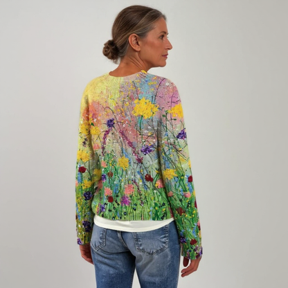 Lindsey – Wildflower Print Long Sleeve Jumper