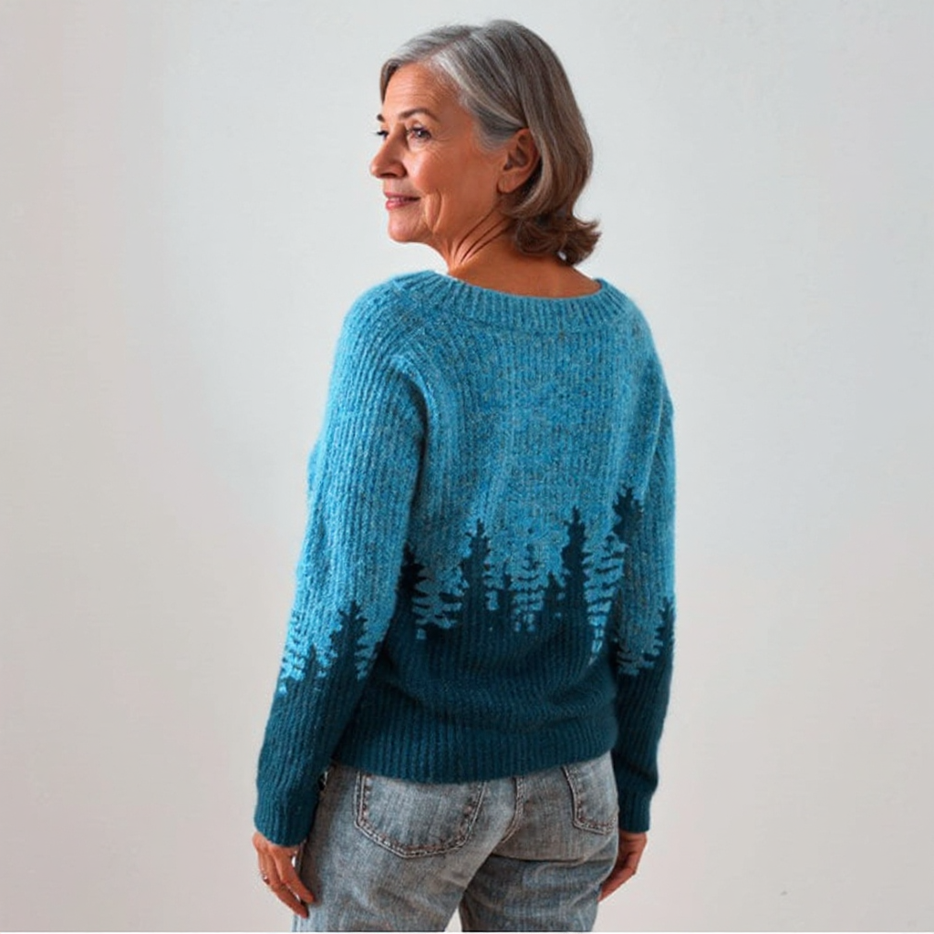Melissa – Forest Print Knit Jumper