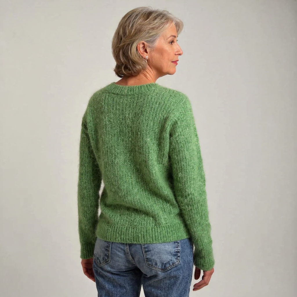 Marie – Charming Sheep Intarsia Knit Jumper