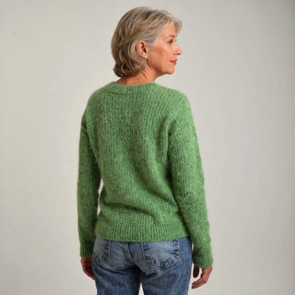 Marie – Charming Sheep Intarsia Knit Jumper