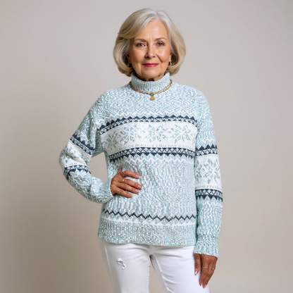 Catherine – Nordic Snowflake Knit Jumper