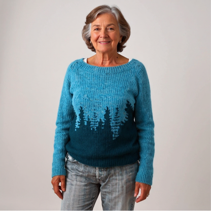 Melissa – Forest Print Knit Jumper