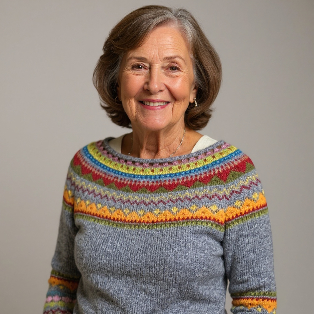 Rosa – Patterned Knit Jumper