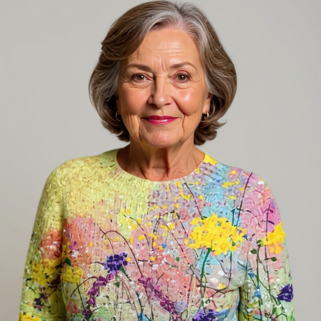 Lindsey – Wildflower Print Long Sleeve Jumper