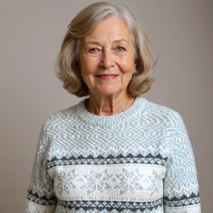 Catherine – Nordic Snowflake Knit Jumper