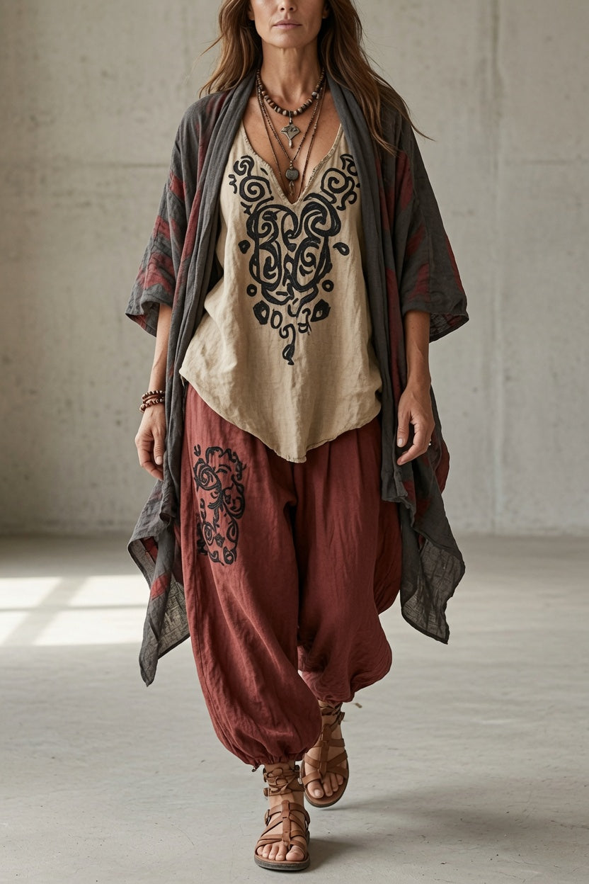 Dorothy – Printed Bohemian Three-Piece Set