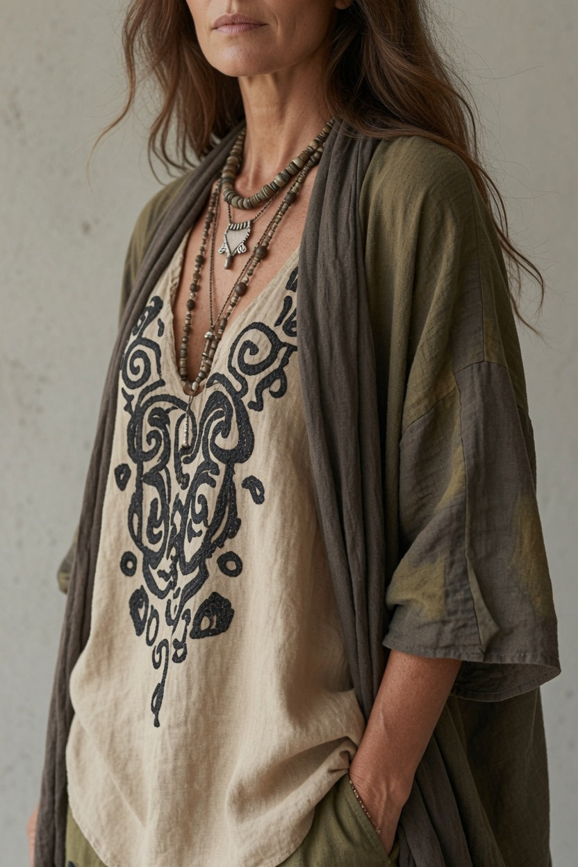 Dorothy – Printed Bohemian Three-Piece Set