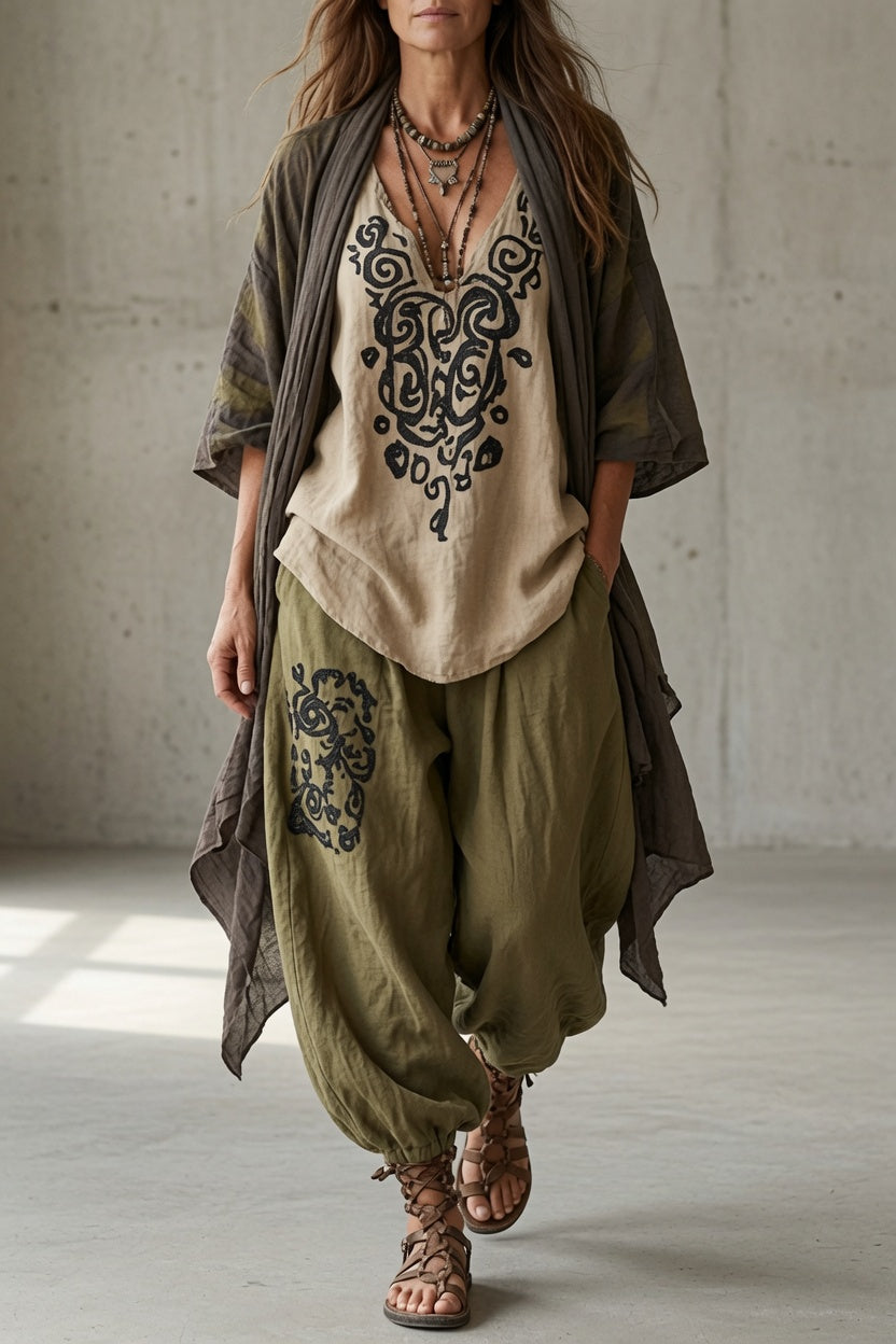 Dorothy – Printed Bohemian Three-Piece Set