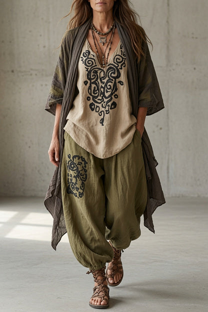 Dorothy – Printed Bohemian Three-Piece Set