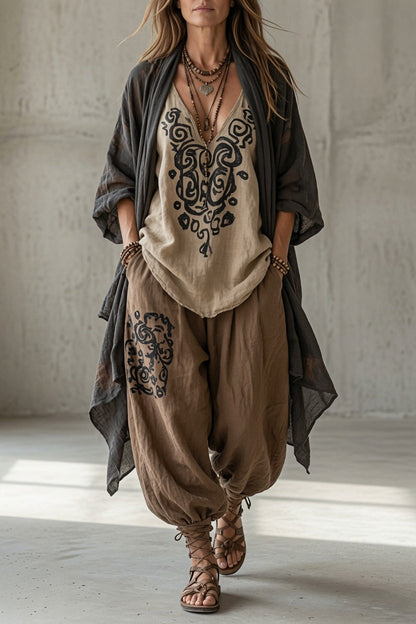 Dorothy – Printed Bohemian Three-Piece Set
