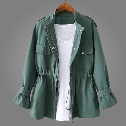Rebecca – Cinched Waist Utility Jacket