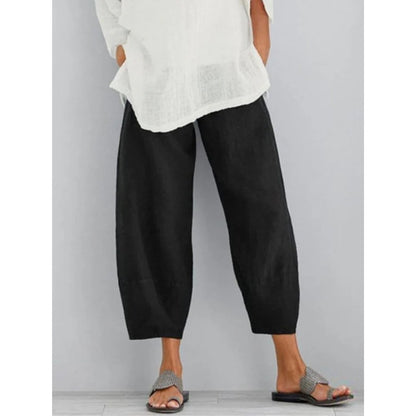 Sarah – Cropped Lantern-Leg Relaxed Pants