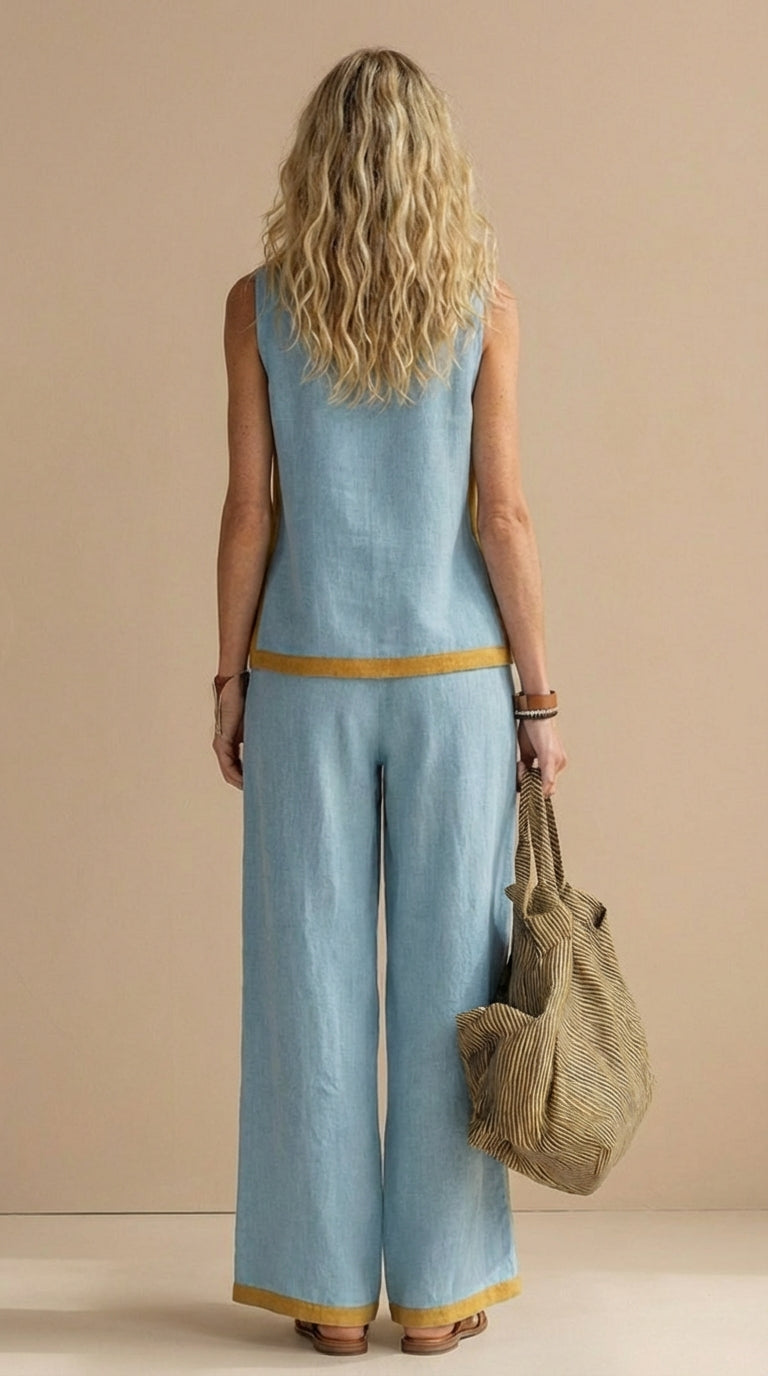 Judy | Breezy Linen-Look Two-Piece Set