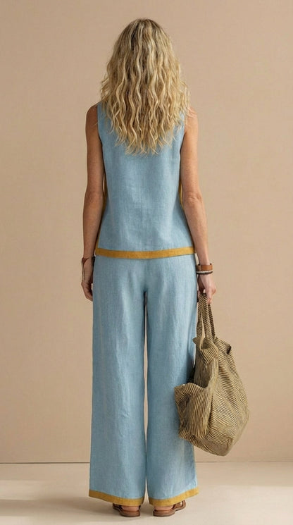 Judy | Breezy Linen-Look Two-Piece Set
