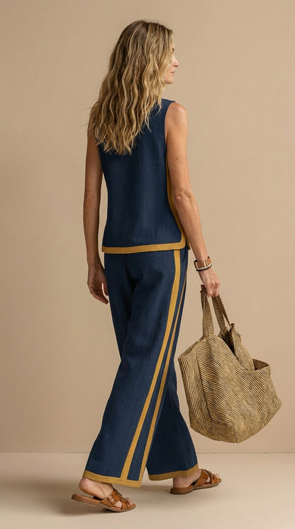 Judy | Breezy Linen-Look Two-Piece Set