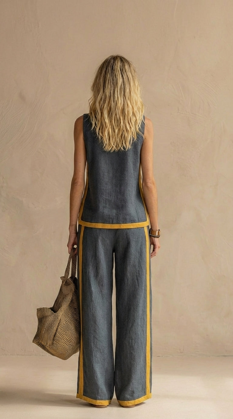 Judy | Breezy Linen-Look Two-Piece Set