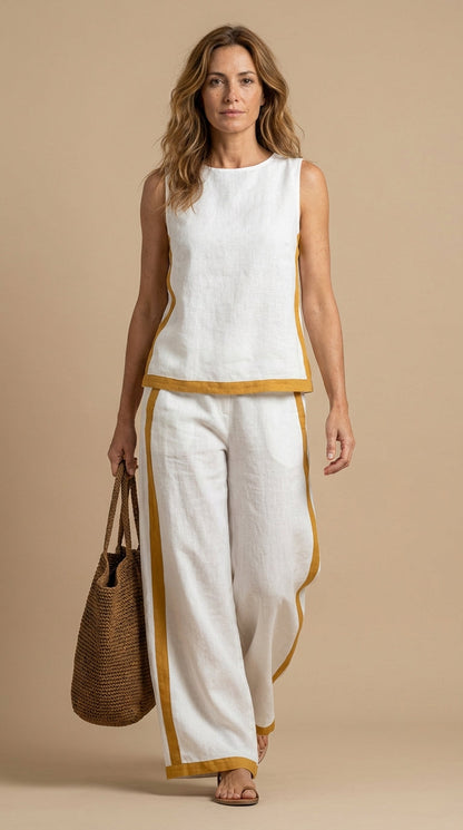 Judy | Breezy Linen-Look Two-Piece Set