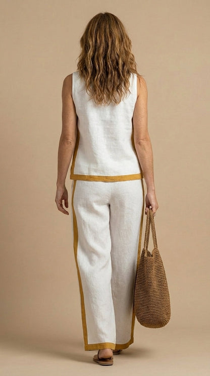 Judy | Breezy Linen-Look Two-Piece Set