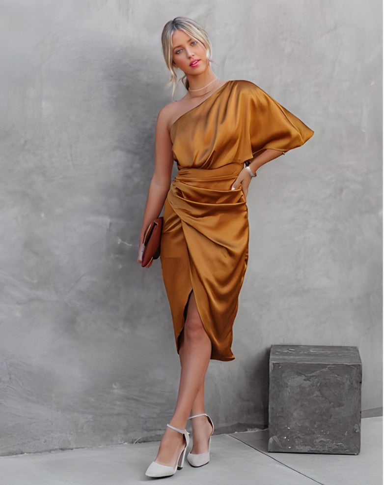 Ally | Elegant Satin Party Dress