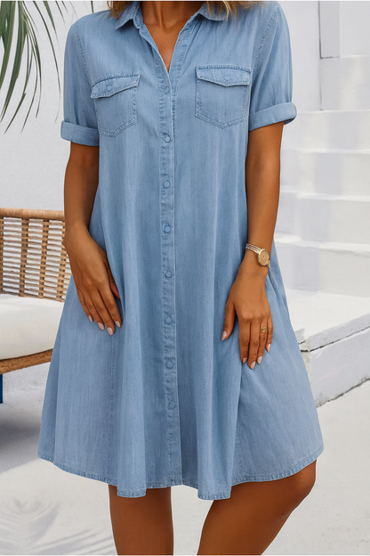 Wisdom | Lightweight Denim-Look Dress