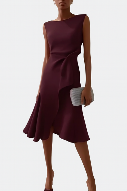 Romilly | Draped Asymmetric Midi