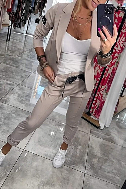 Caitlin | Relaxed Solid Colour Two-Piece Set for Women